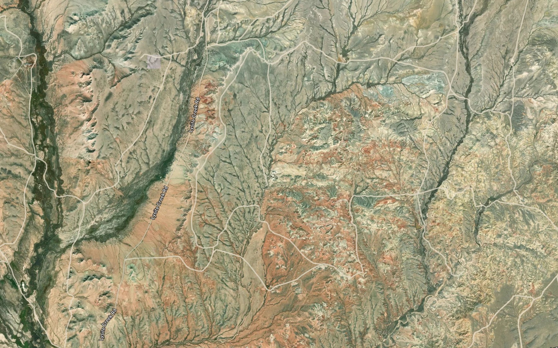 Satellite map of the Sulphur Springs