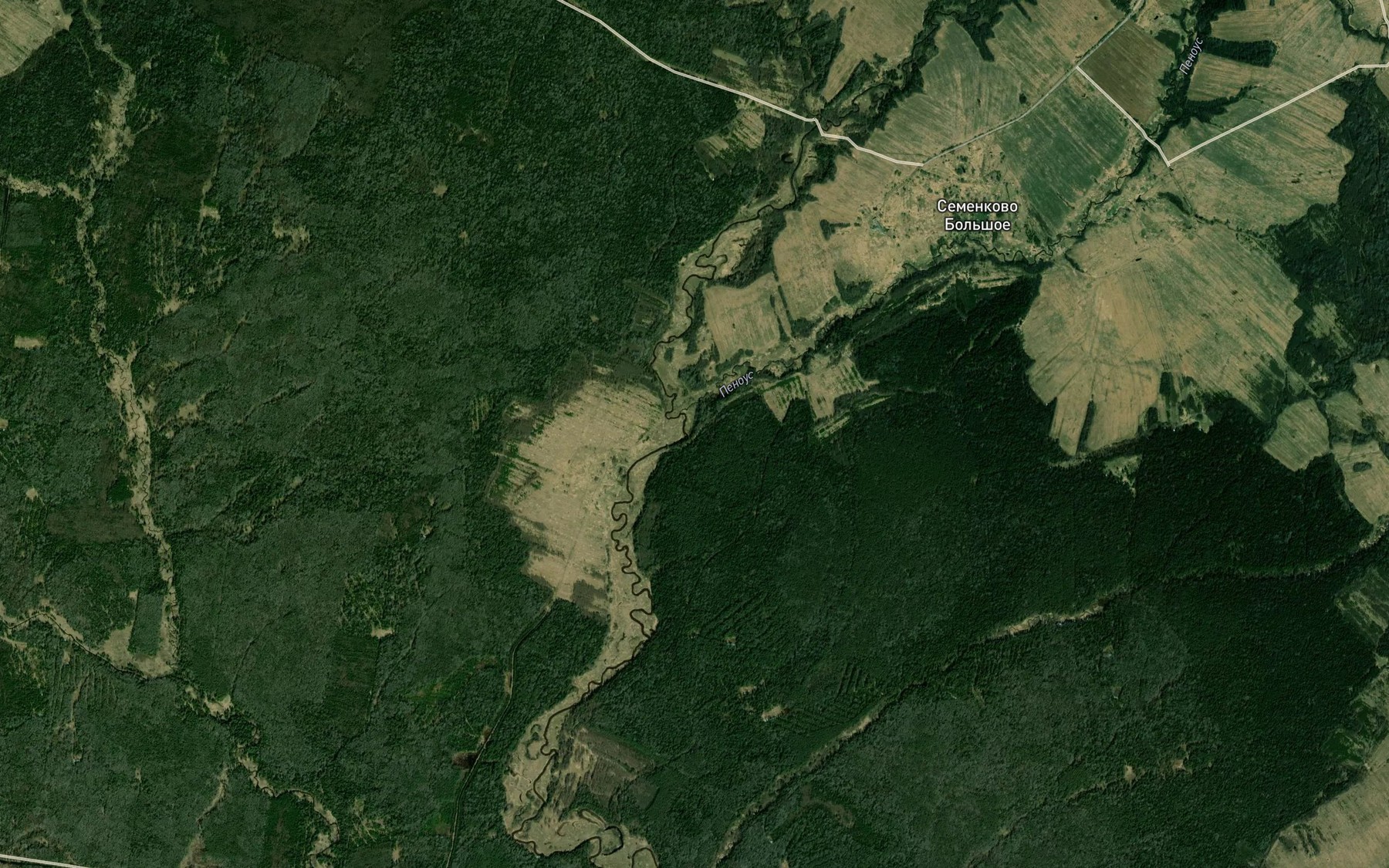 Satellite map of the Penaus