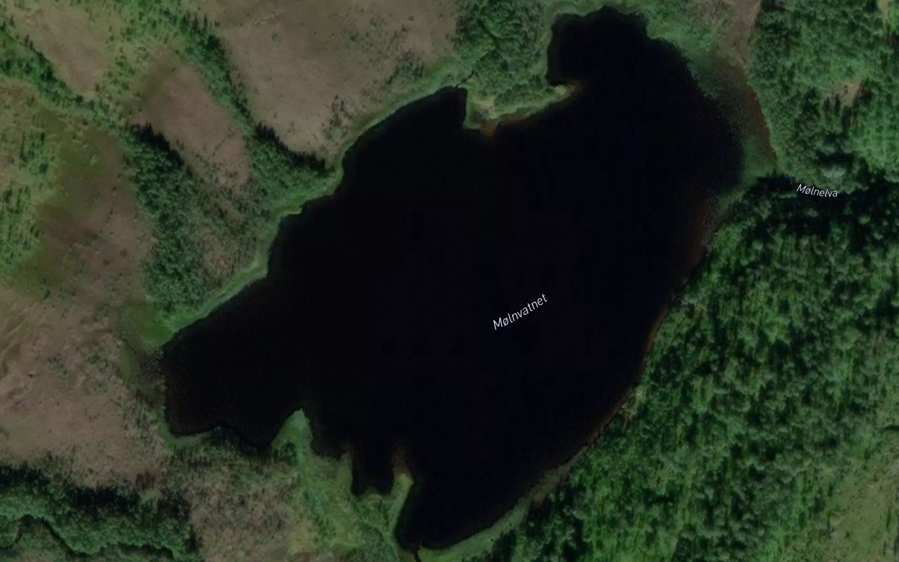 Satellite map of the Molnvatnet