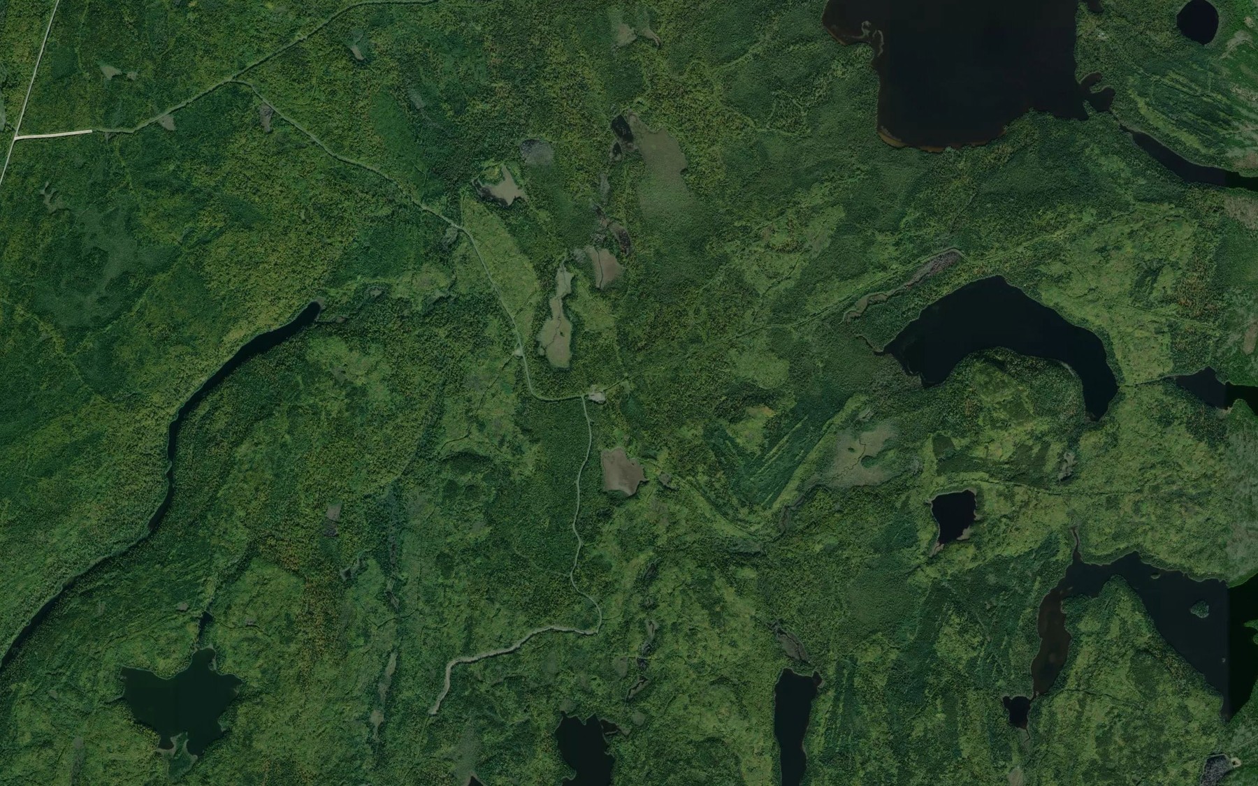 Satellite map of the Chesakan Creek