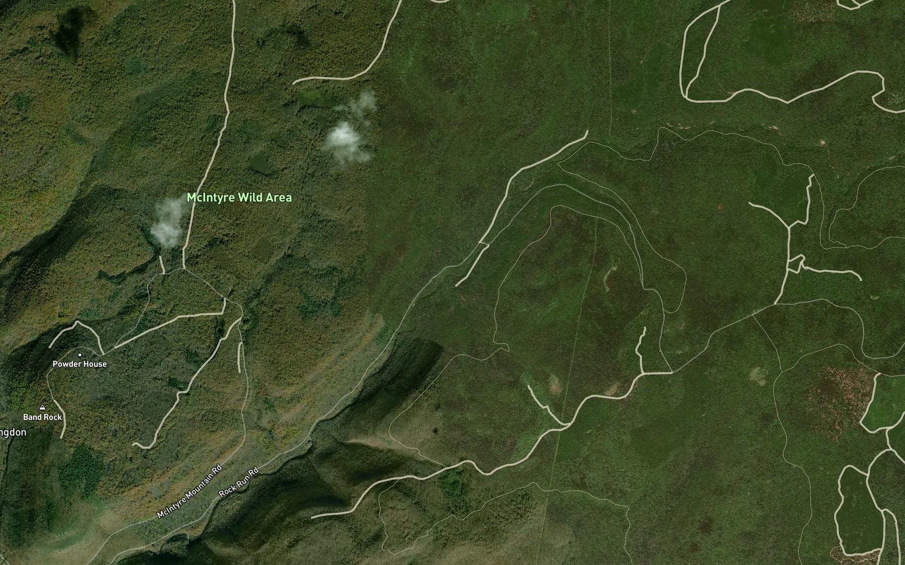 Satellite map of the Doe Run