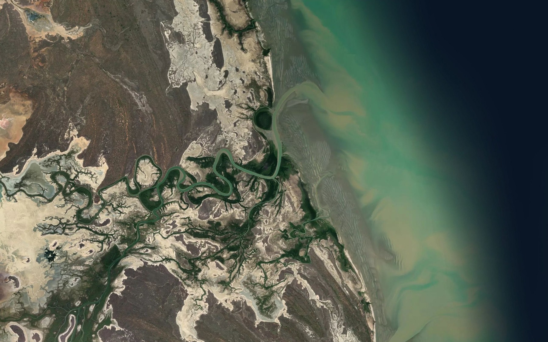 Satellite map of the Childer Creek