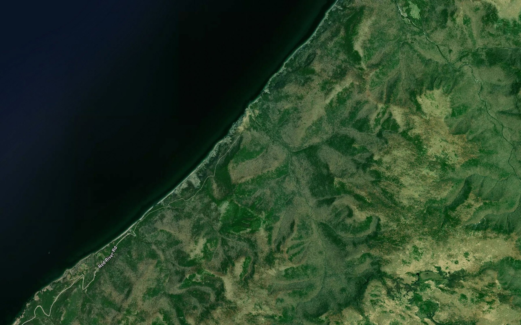 Satellite map of the Otter Brook