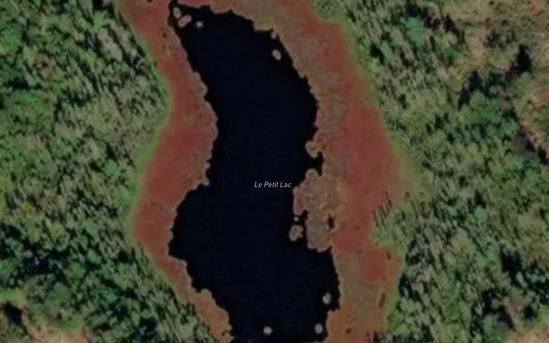 Satellite map of the Le Petit Lac