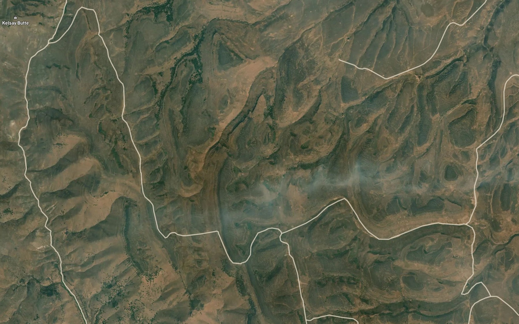 Satellite map of the Badger Spring