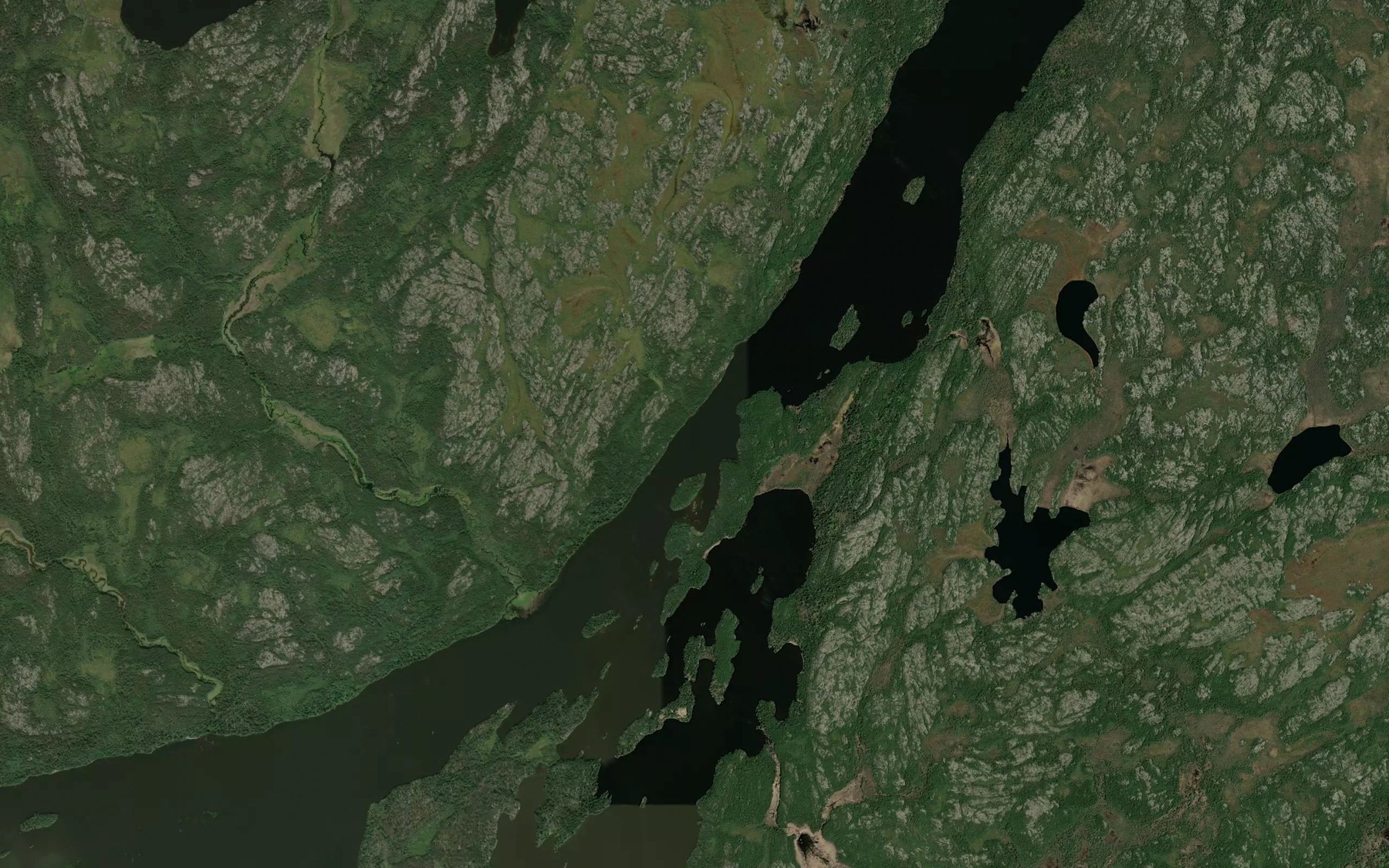 Satellite map of the The Narrows