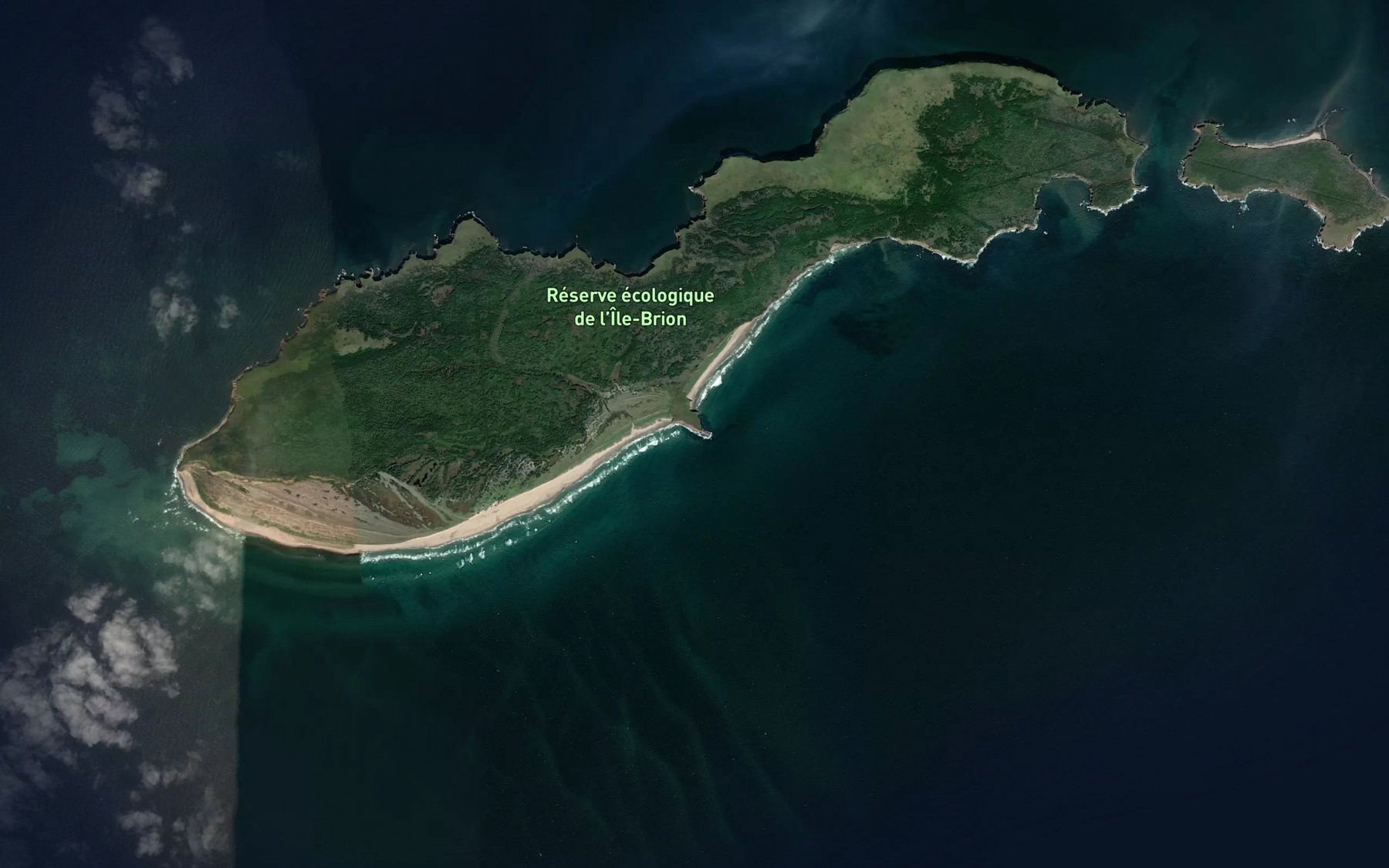 Satellite map of the Anse du Pluvier Siffleur