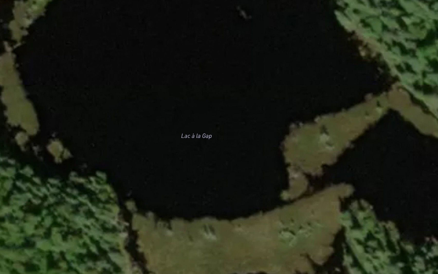 Satellite map of the Lac a la Gap