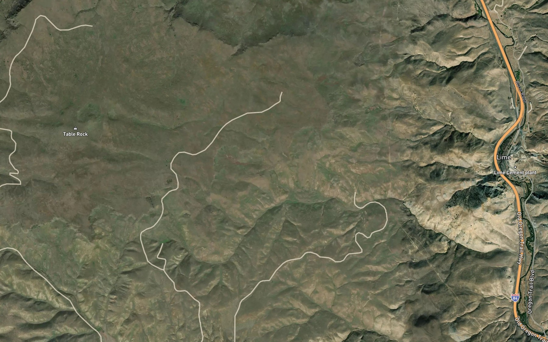 Satellite map of the Rim Spring