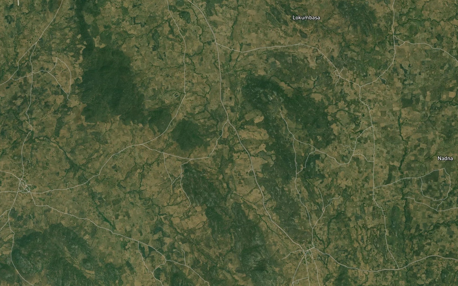 Satellite map of the River Mimi