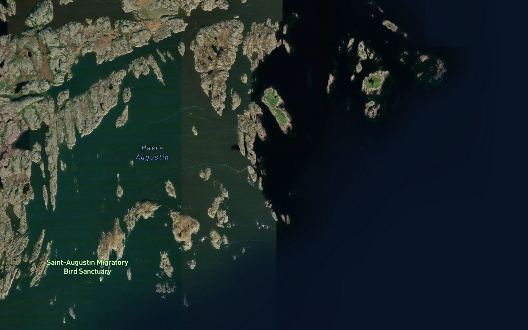 Satellite map of the Baie Lobster
