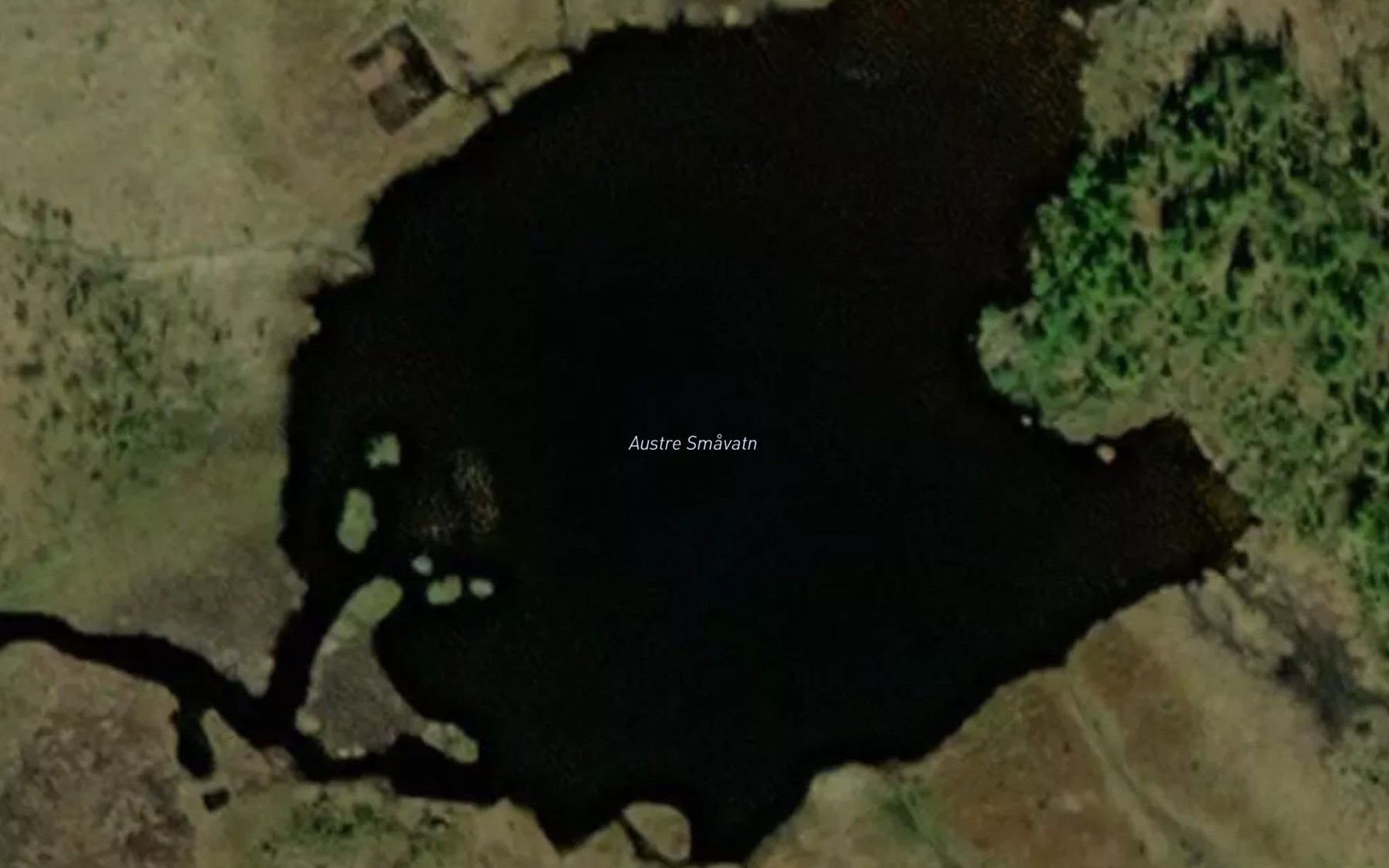 Satellite map of the Austre Smavatn
