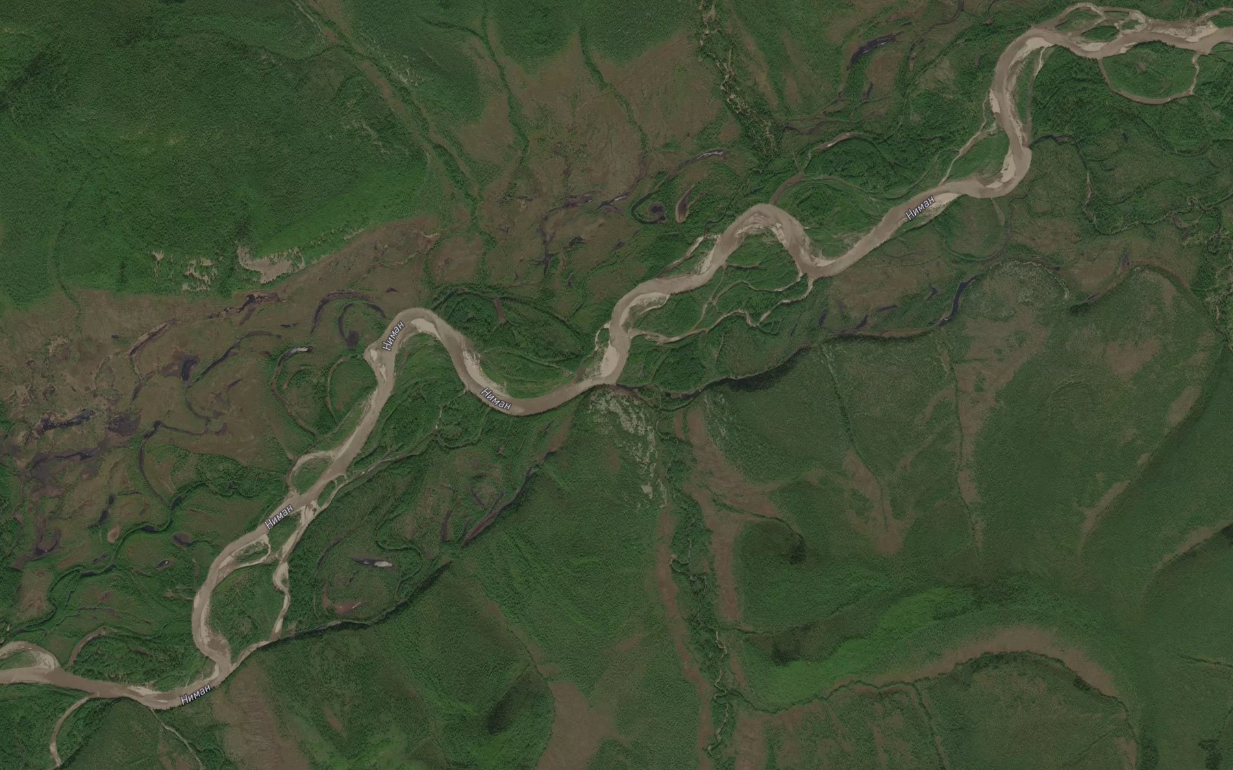 Satellite map of the Mampy
