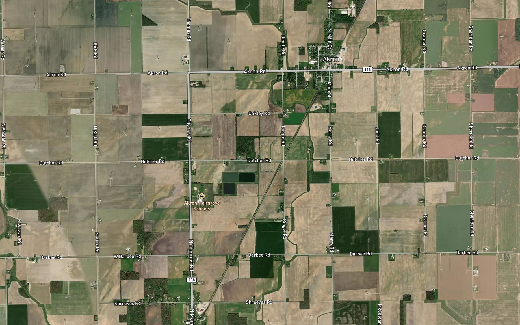 Satellite map of the Soper Drain