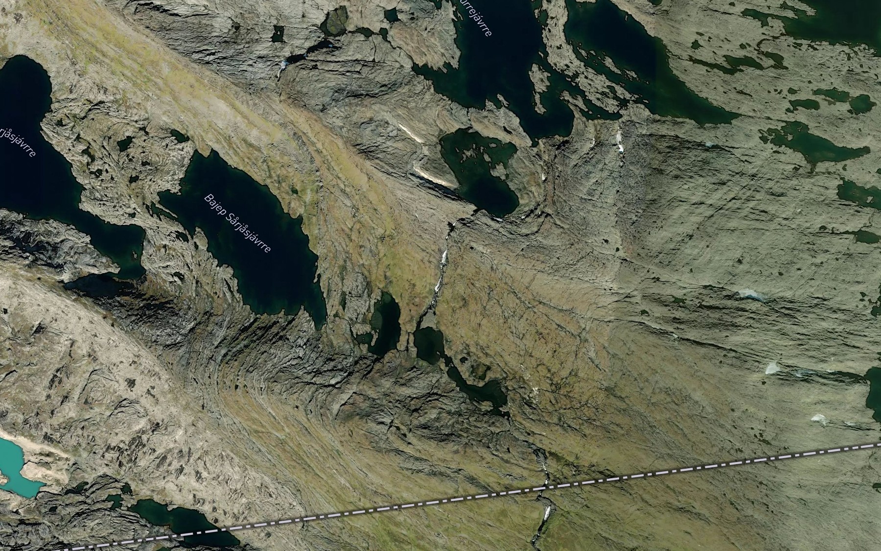 Satellite map of the Hurrejohka