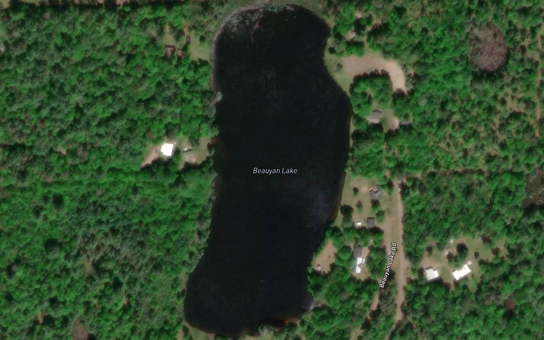 Satellite map of the Beauyan Lake