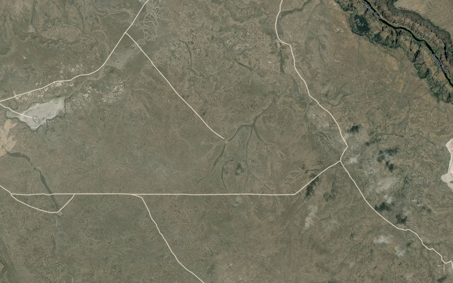 Satellite map of the North Oregon Hill Reservoir