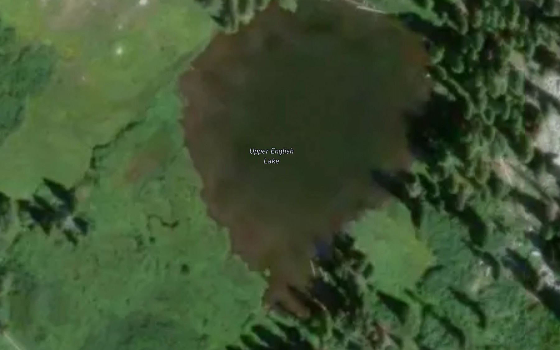 Satellite map of the Upper English Lake