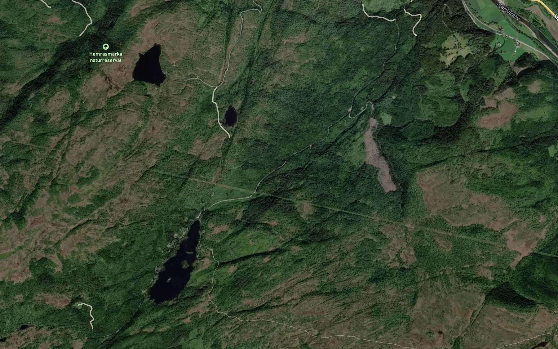 Satellite map of the Ingstadbekken