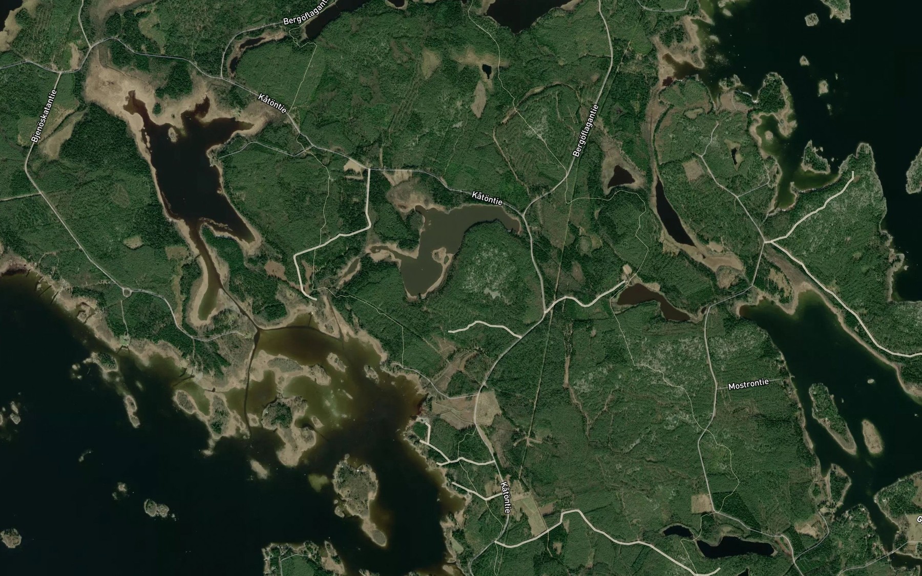 Satellite map of the Fingersoflagan
