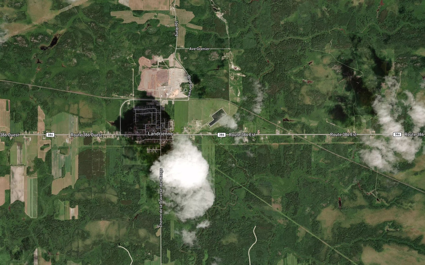 Satellite map of the Ruisseau Gariepy
