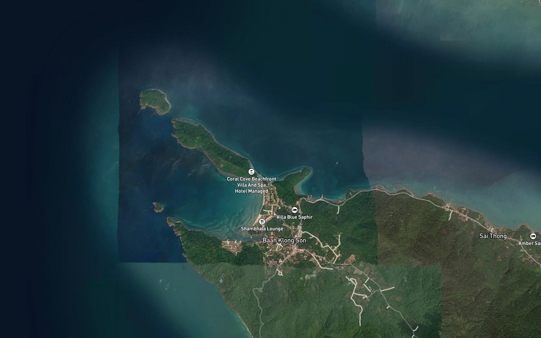 Satellite map of the Ao Kho Khao Khat