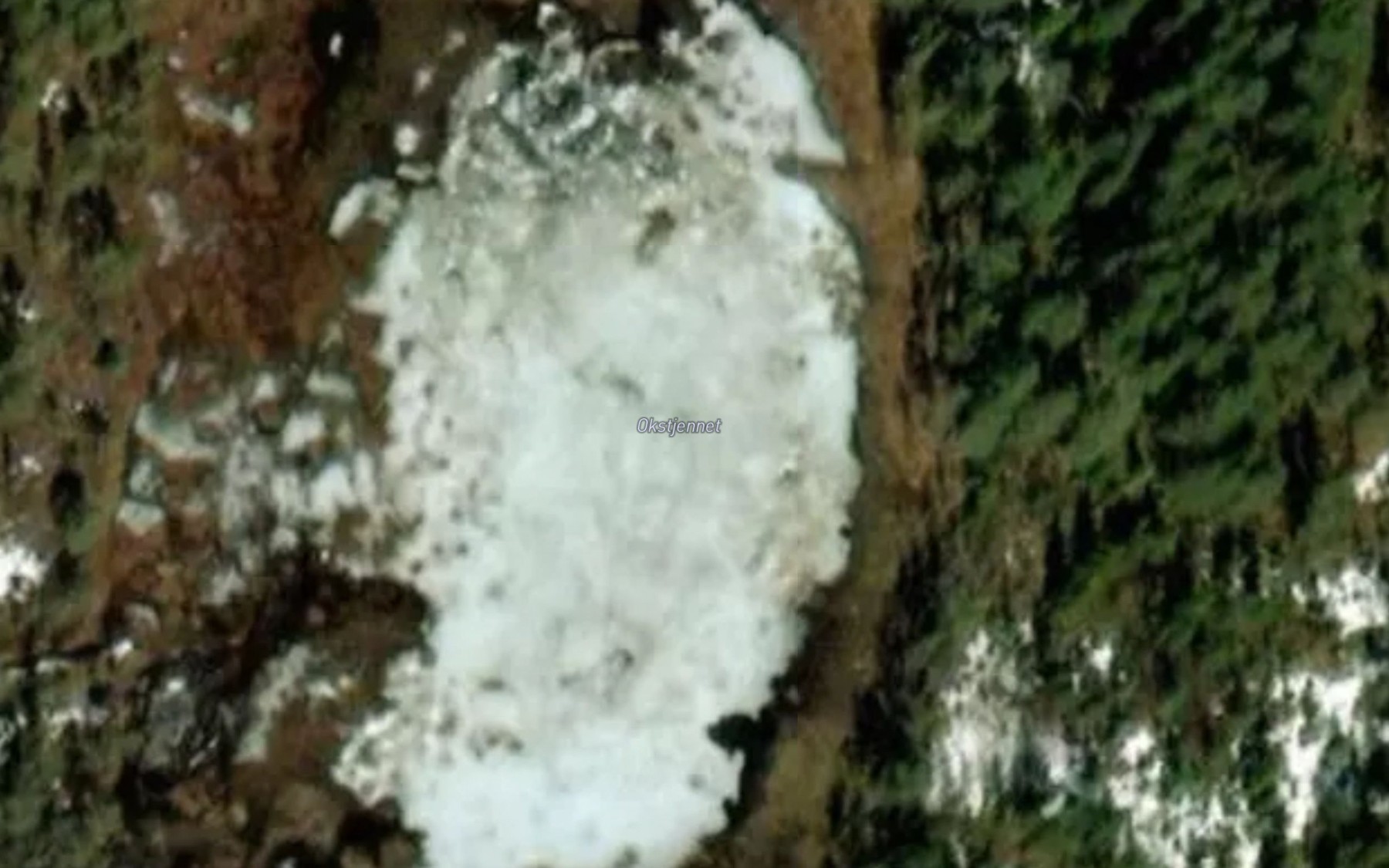 Satellite map of the Okstjernet