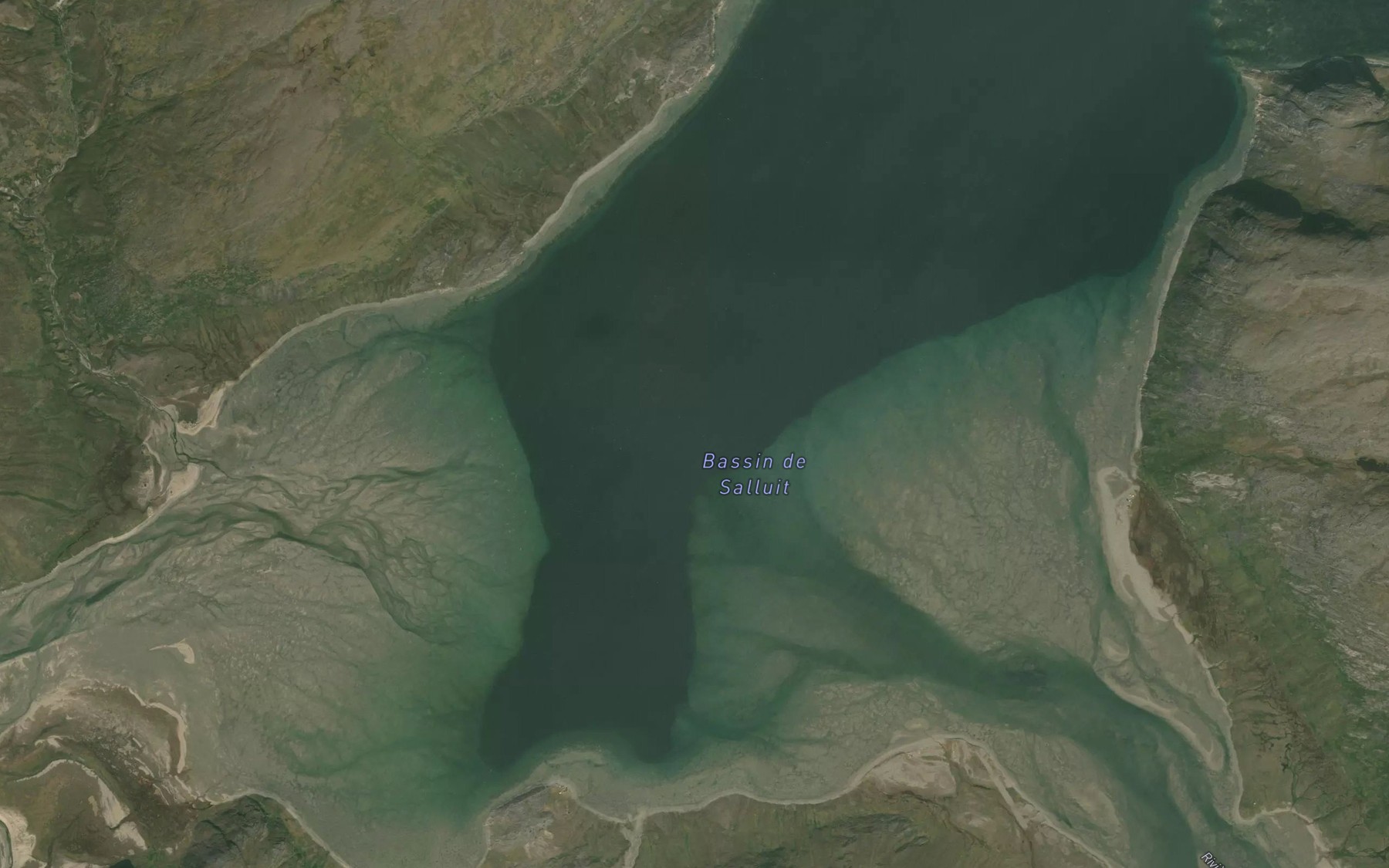 Satellite map of the Bassin de Salluit