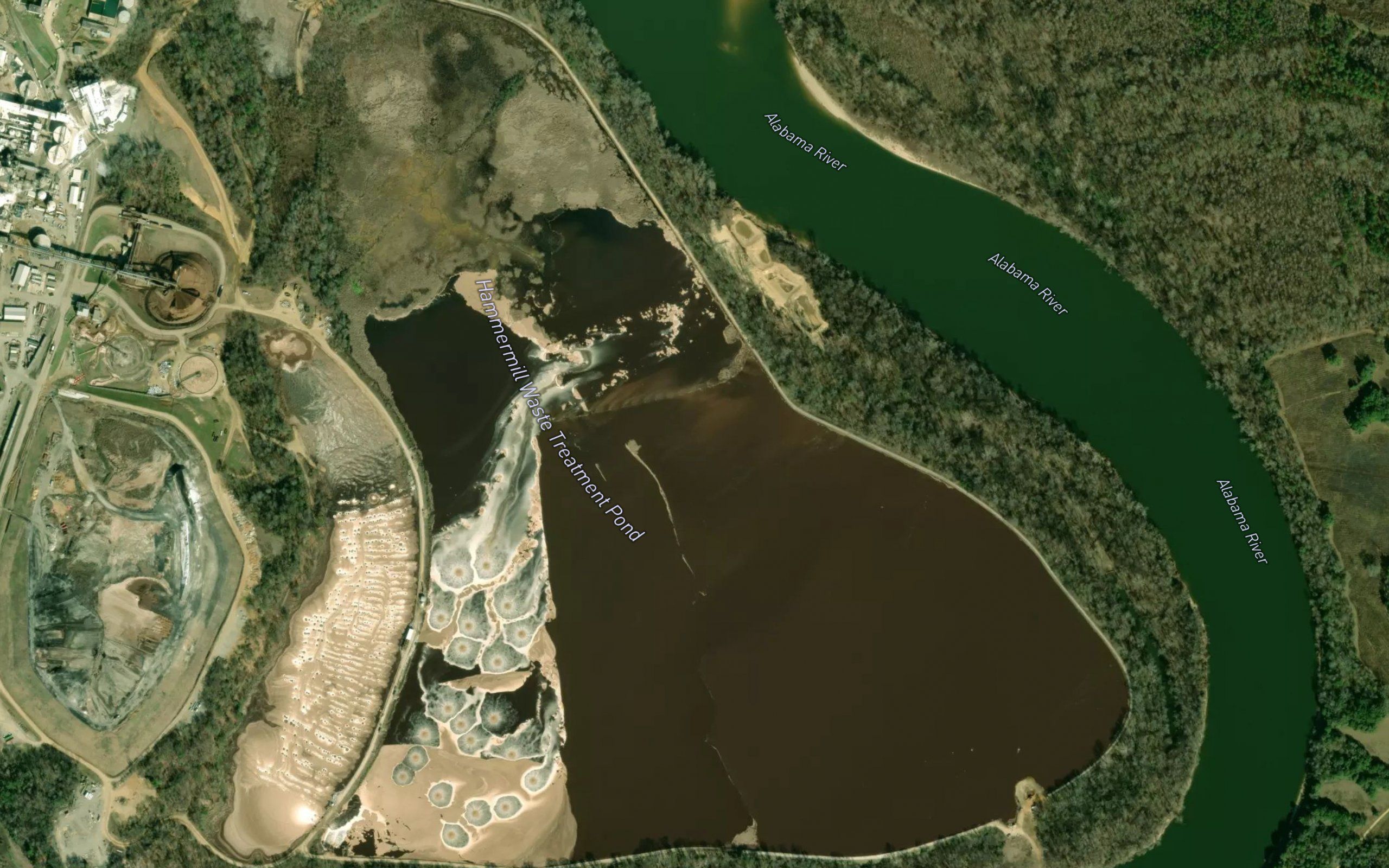Hammermill Waste Treatment Pond