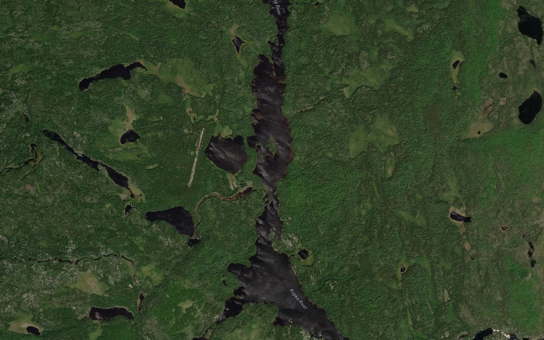 Satellite map of the Kenakskaniss Lake