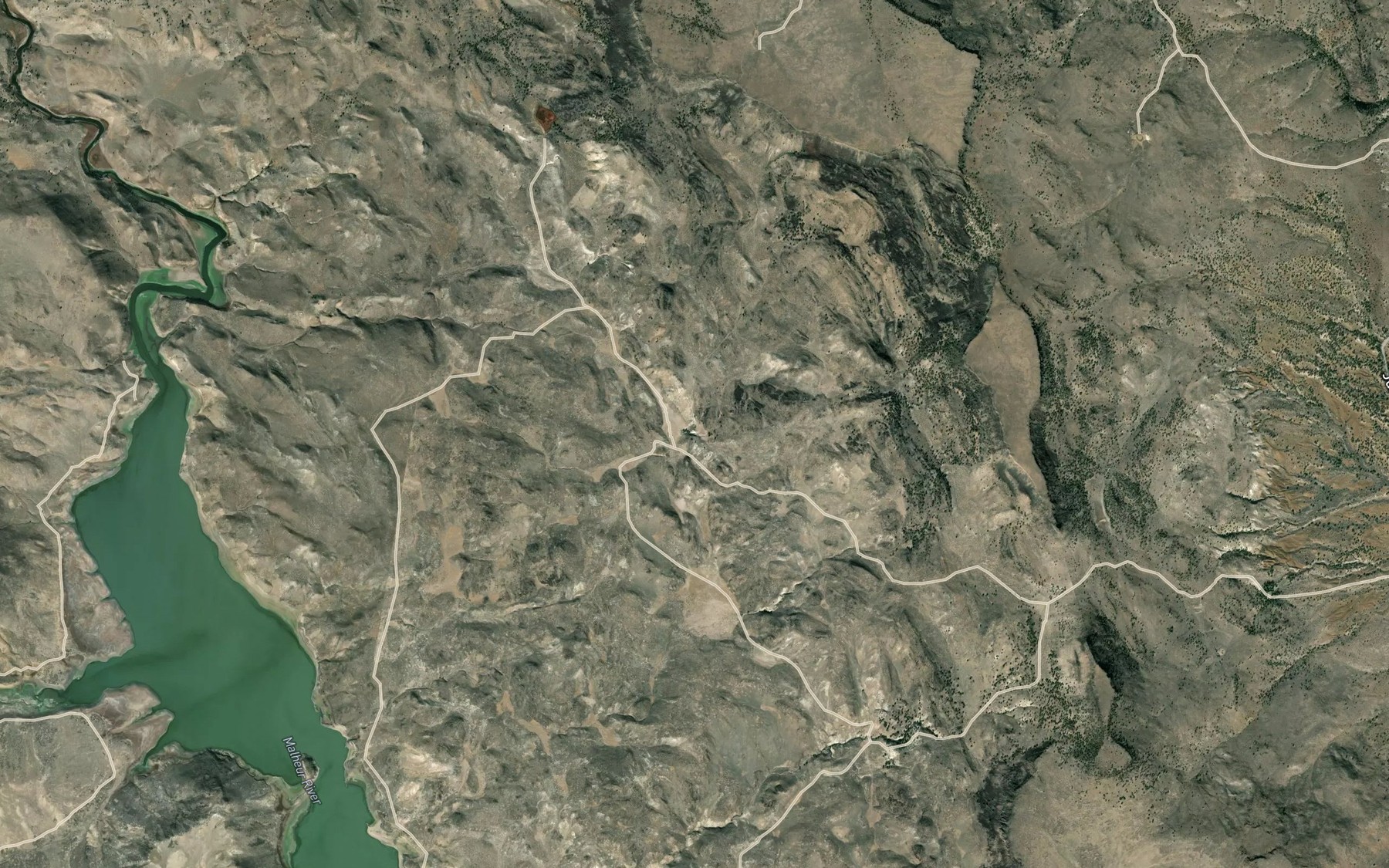 Satellite map of the Little Selle Spring
