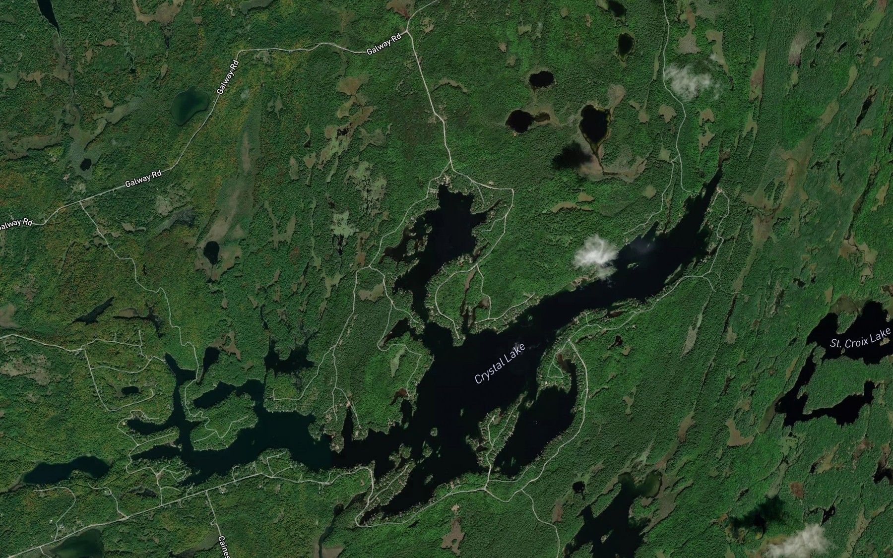 Satellite map of the Clear Bay