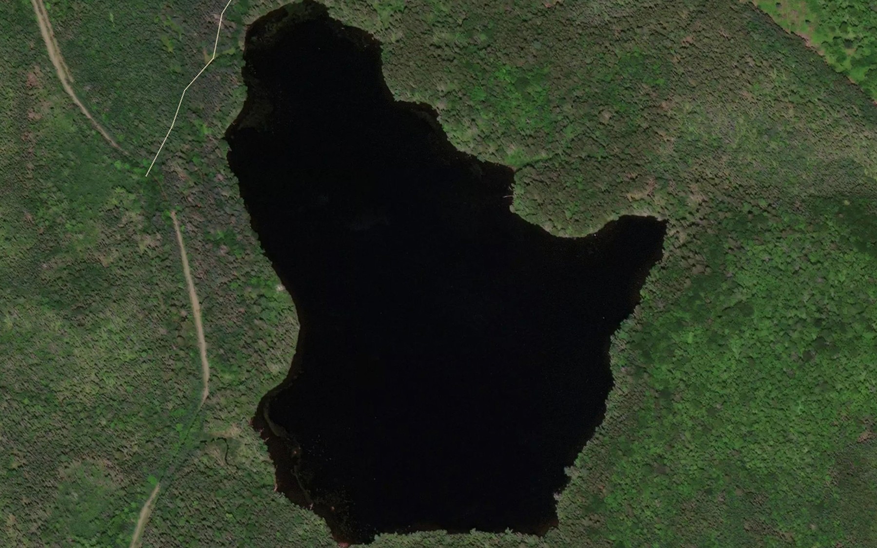 Satellite map of the Kindervater Lake