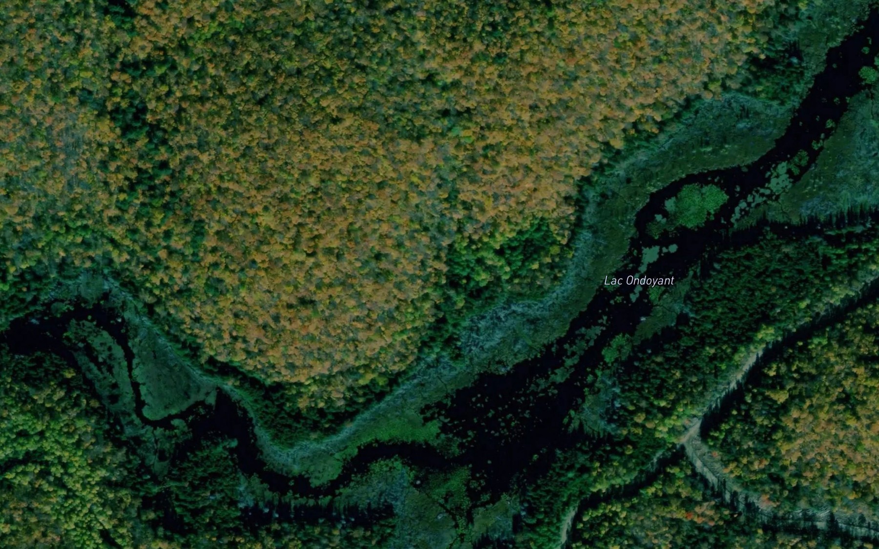 Satellite map of the Lac Ondoyant