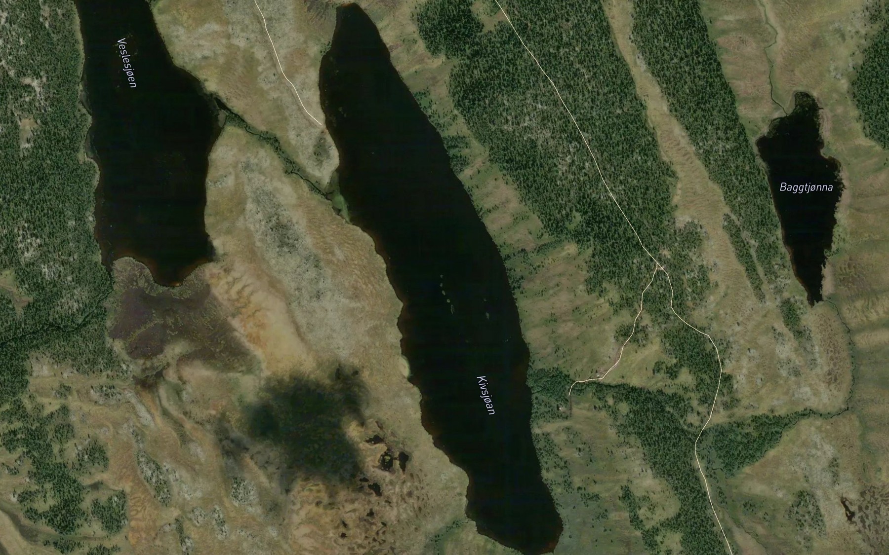 Satellite map of the Storsjoen