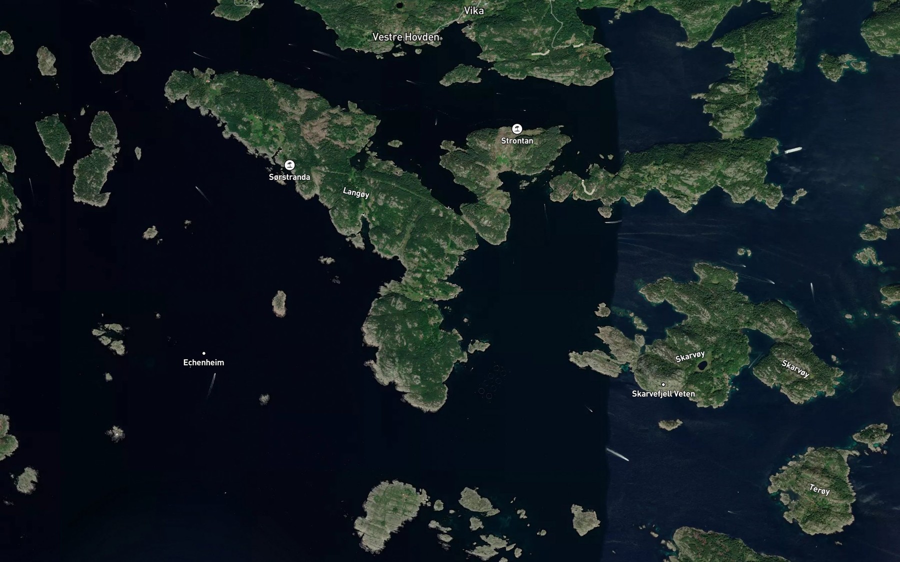 Satellite map of the Nordalsbukta