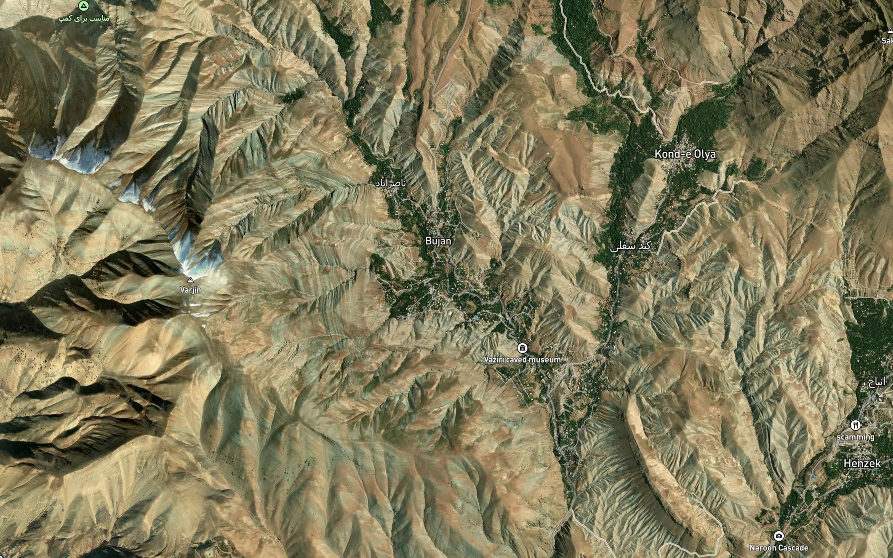 Satellite map of the Rudkhaneh-ye Naserabad