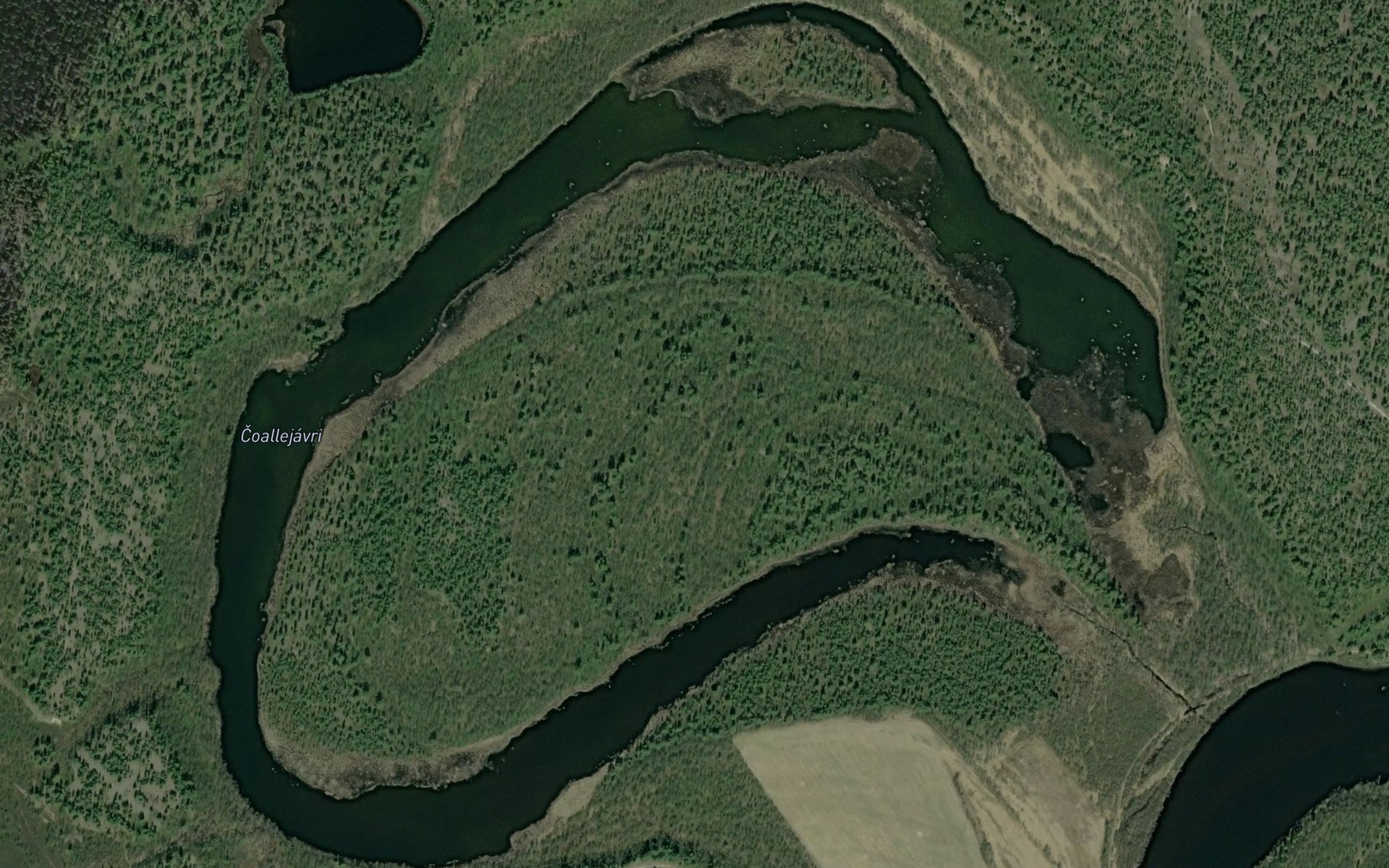 Satellite map of the Coallejavri