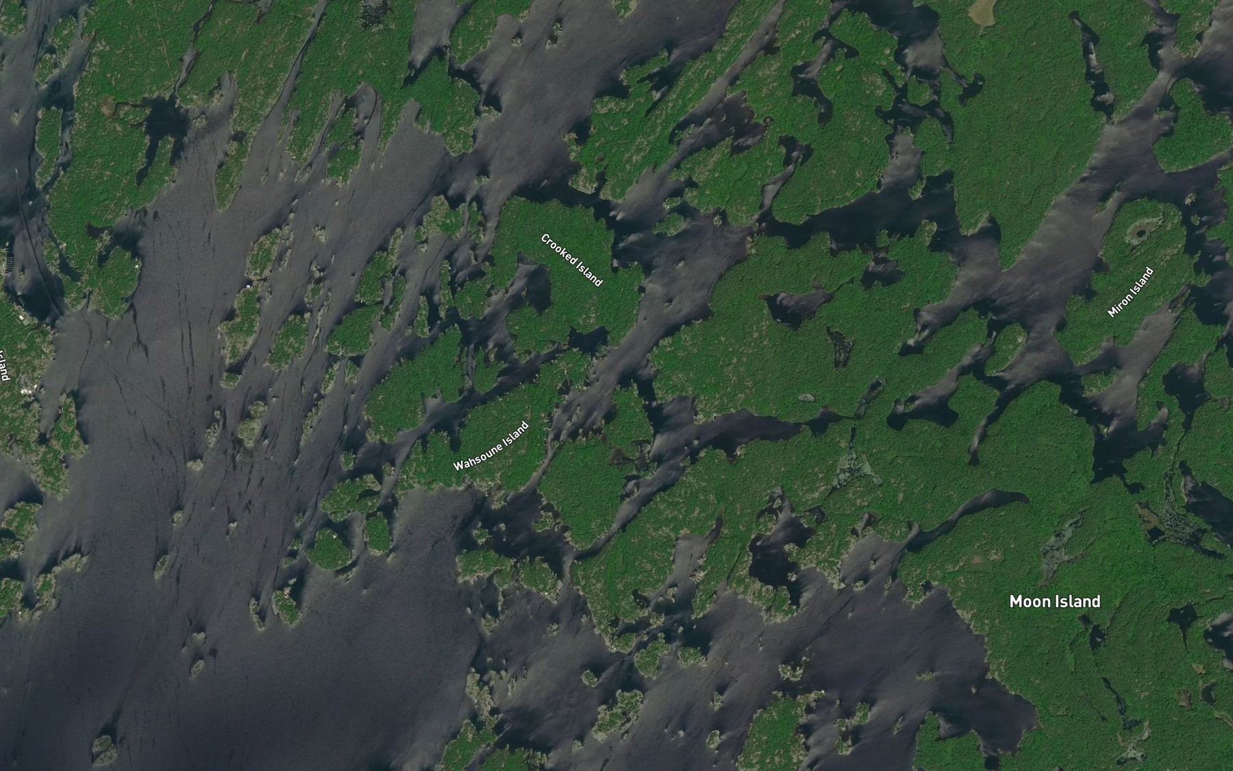 Satellite map of the Bowery Bay