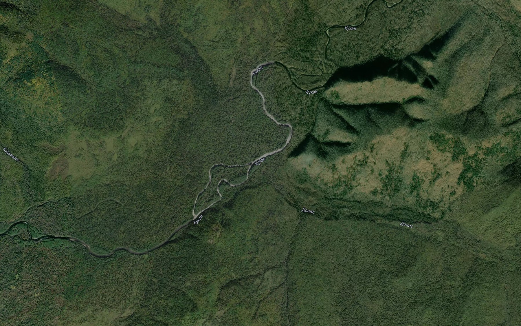 Satellite map of the Dokis