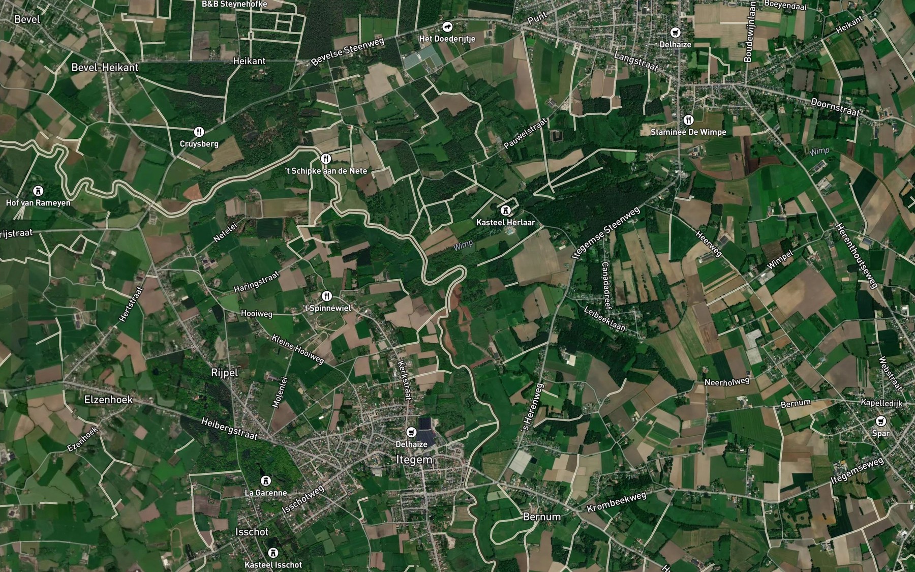 Satellite map of the Leibeek