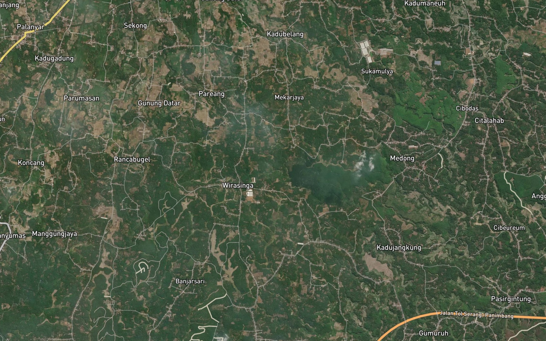 Satellite map of the Ci Goong