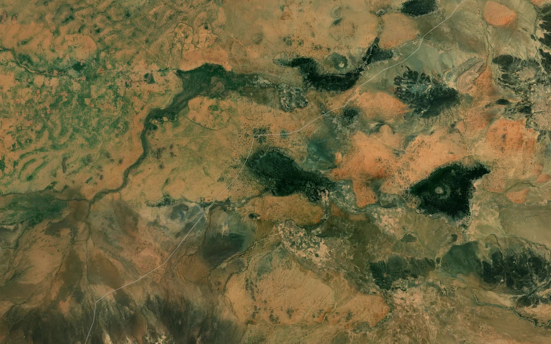 Satellite map of the Amerkay