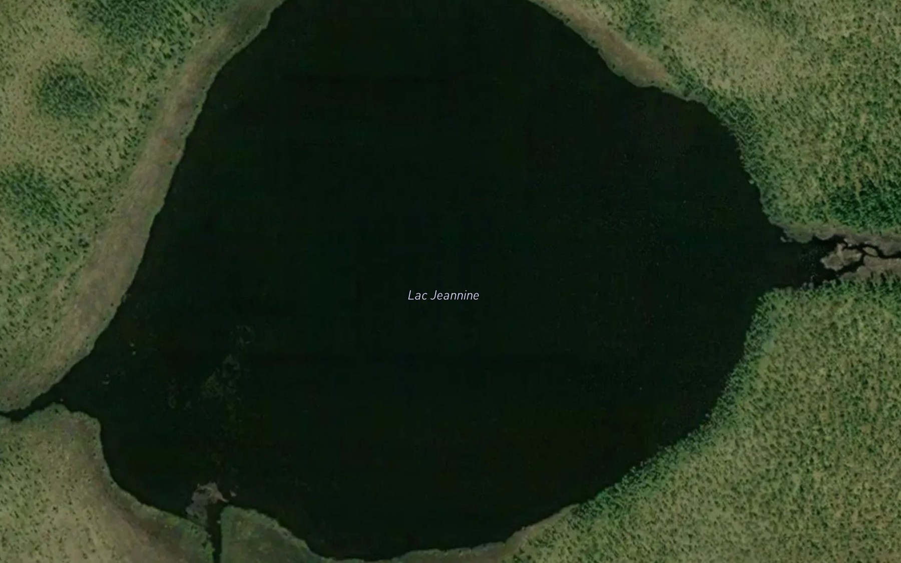 Satellite map of the Lac Jeannine