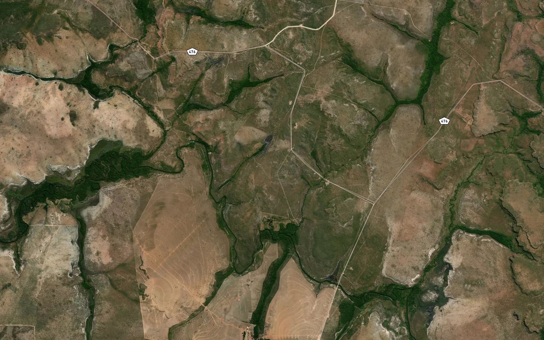Satellite map of the Riacho do Piau