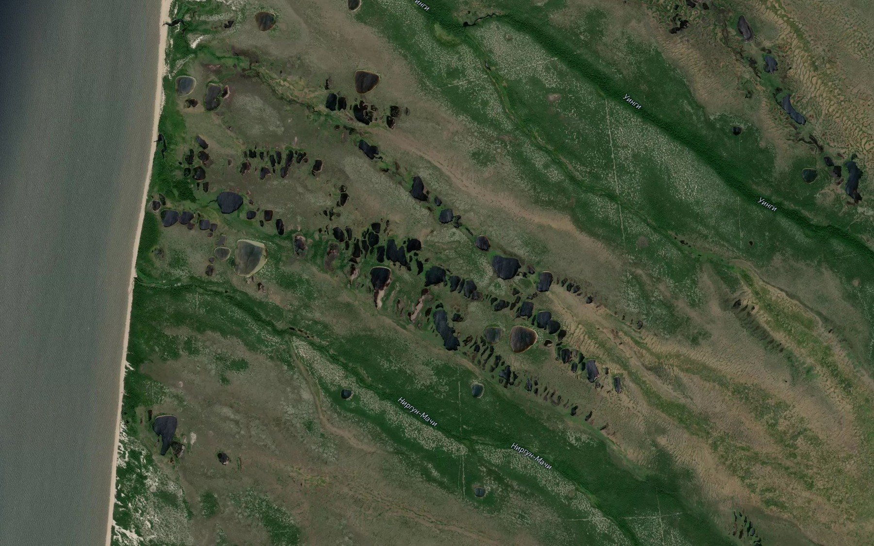 Satellite map of the Ozera Kulikovskiye