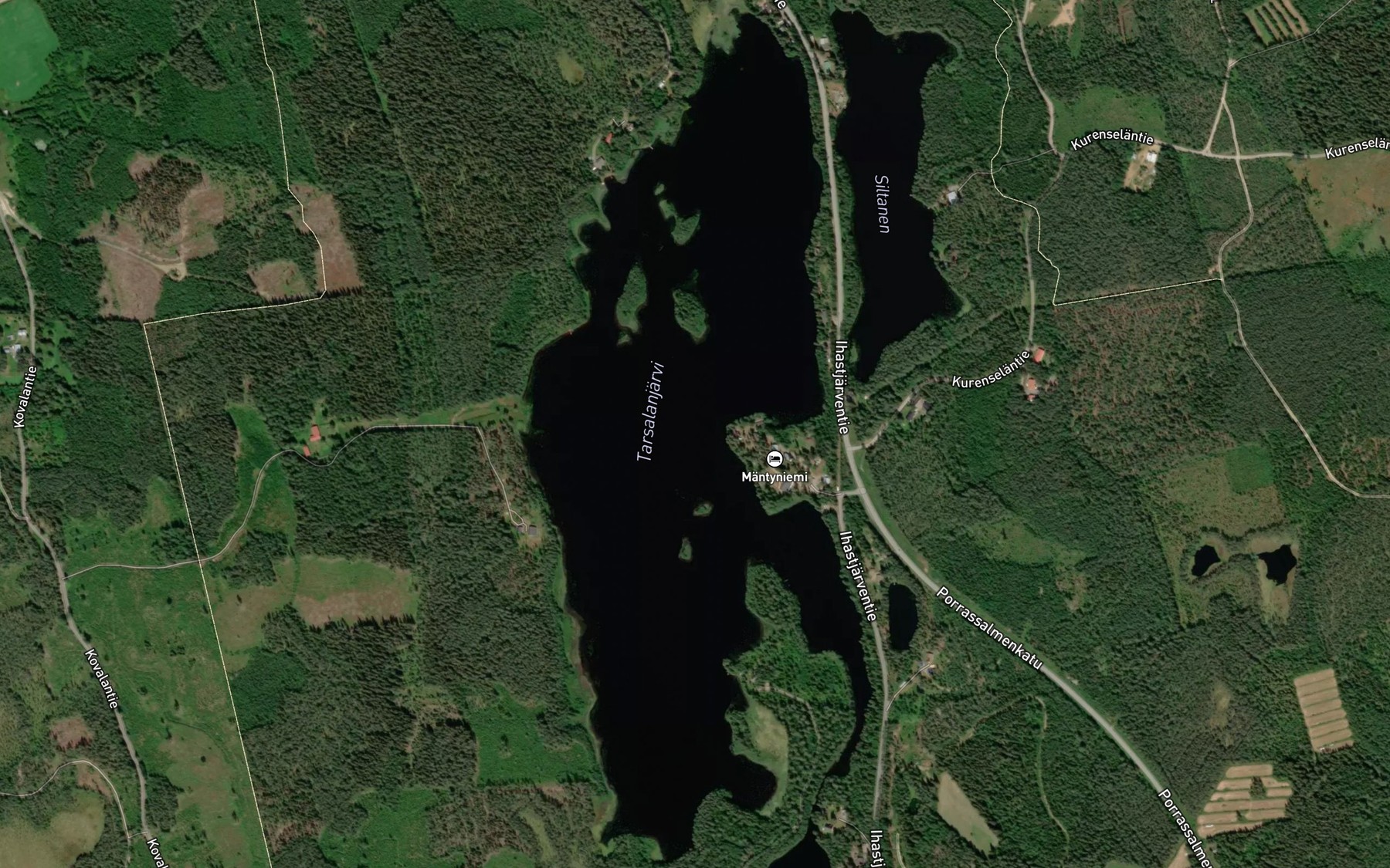 Satellite map of the Tarsalanjarvi