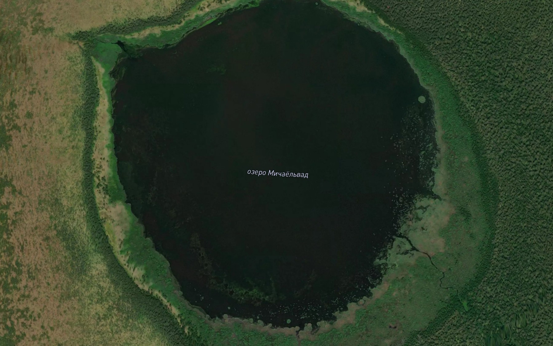 Satellite map of the Ozero Michayel'vad