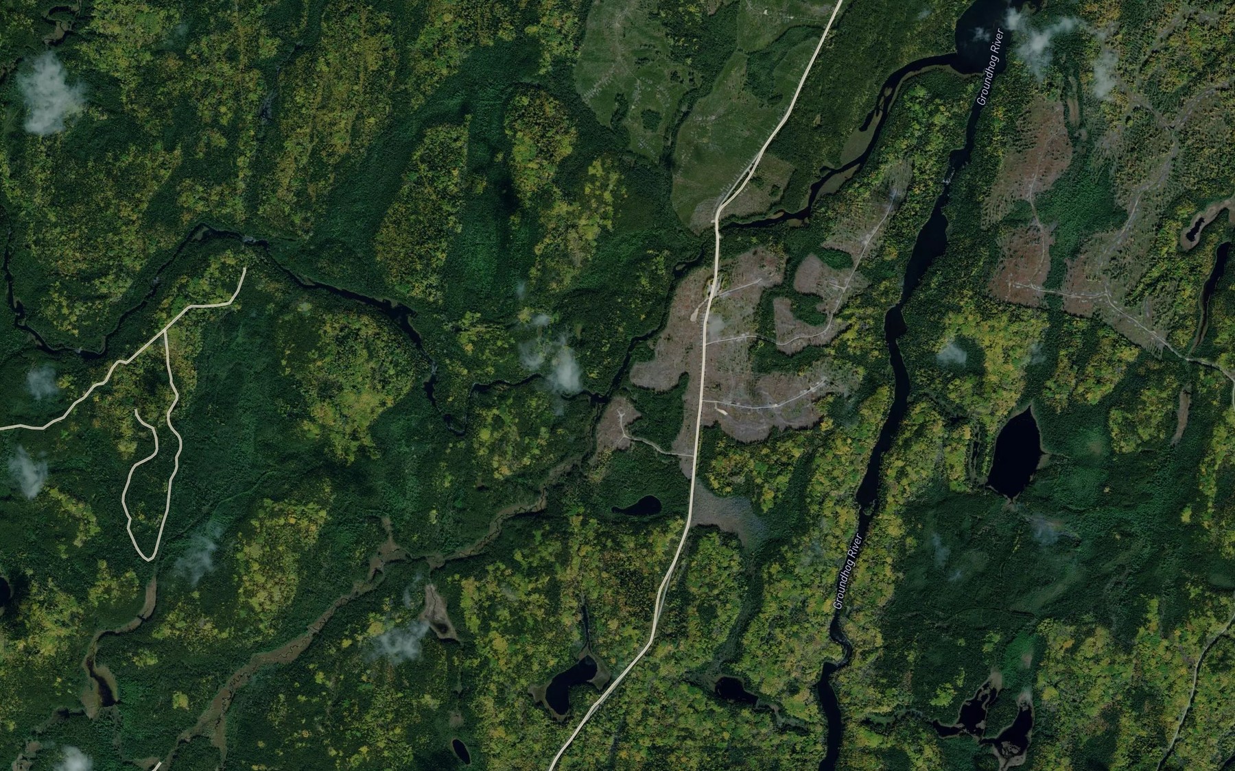 Satellite map of the South Scorch Creek