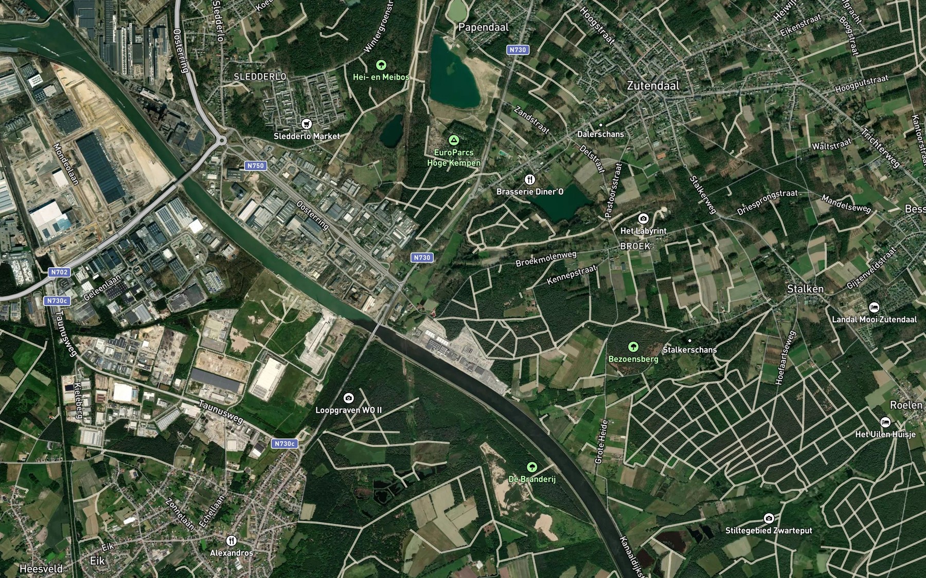 Satellite map of the Molenbeek
